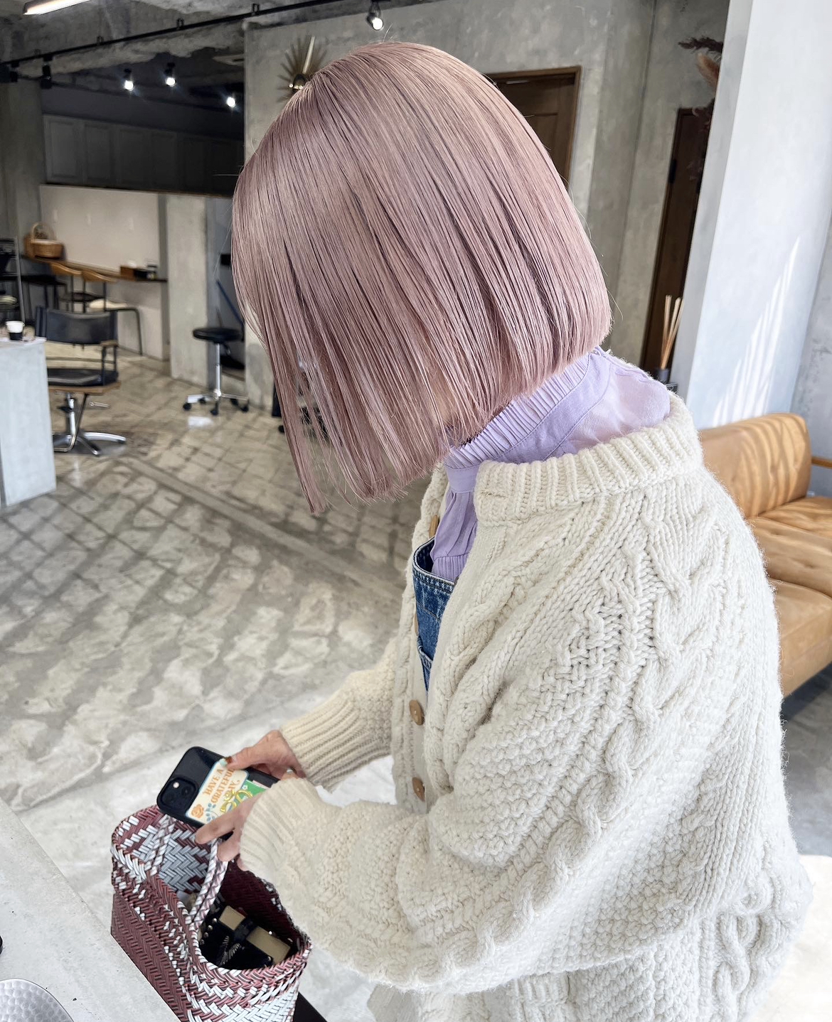 pail white greige pink by akane - ヘアカラーレシピ｜HAIRinfo