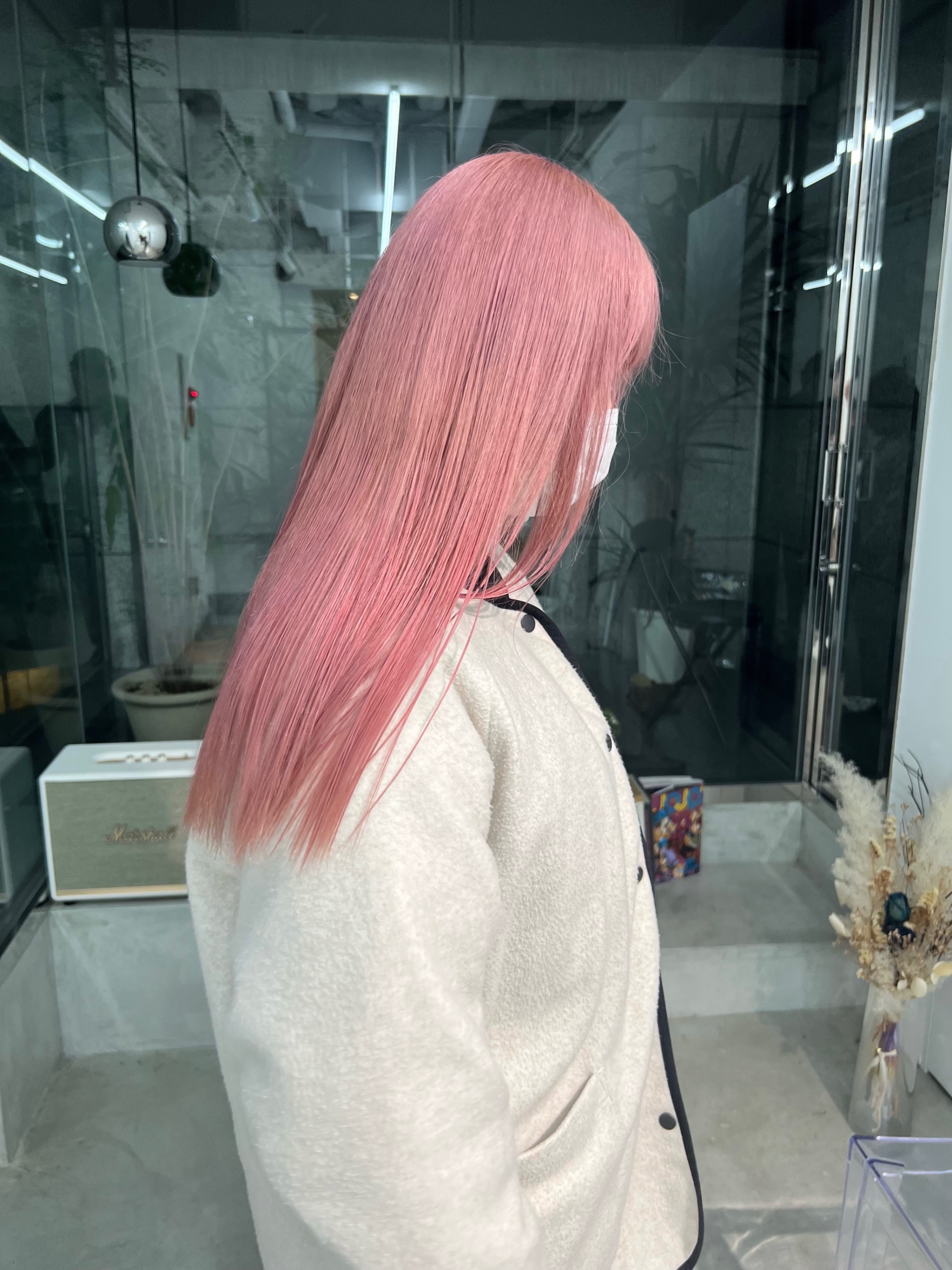 コンラッド　ベア　白　ピンク朝顔 コンラッドベア白ピンク朝顔