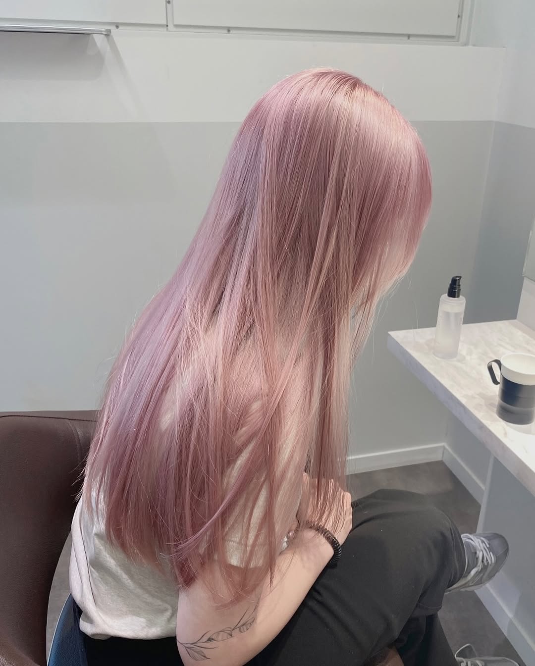 MASATO】さん｜ペールピンクカラー by HAIRinfo - ヘアカラーレシピ